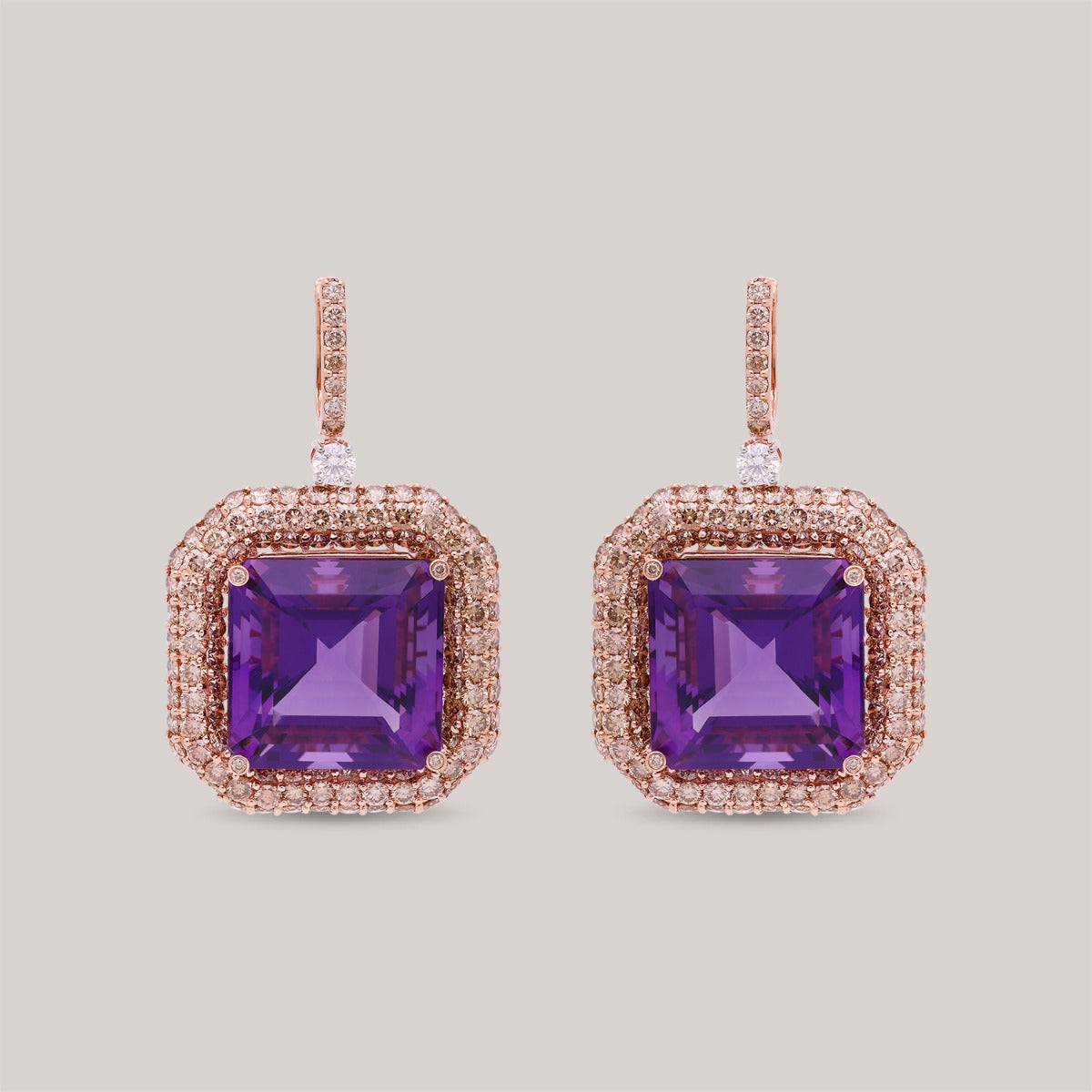 Violet Aurum Diamond Earrings