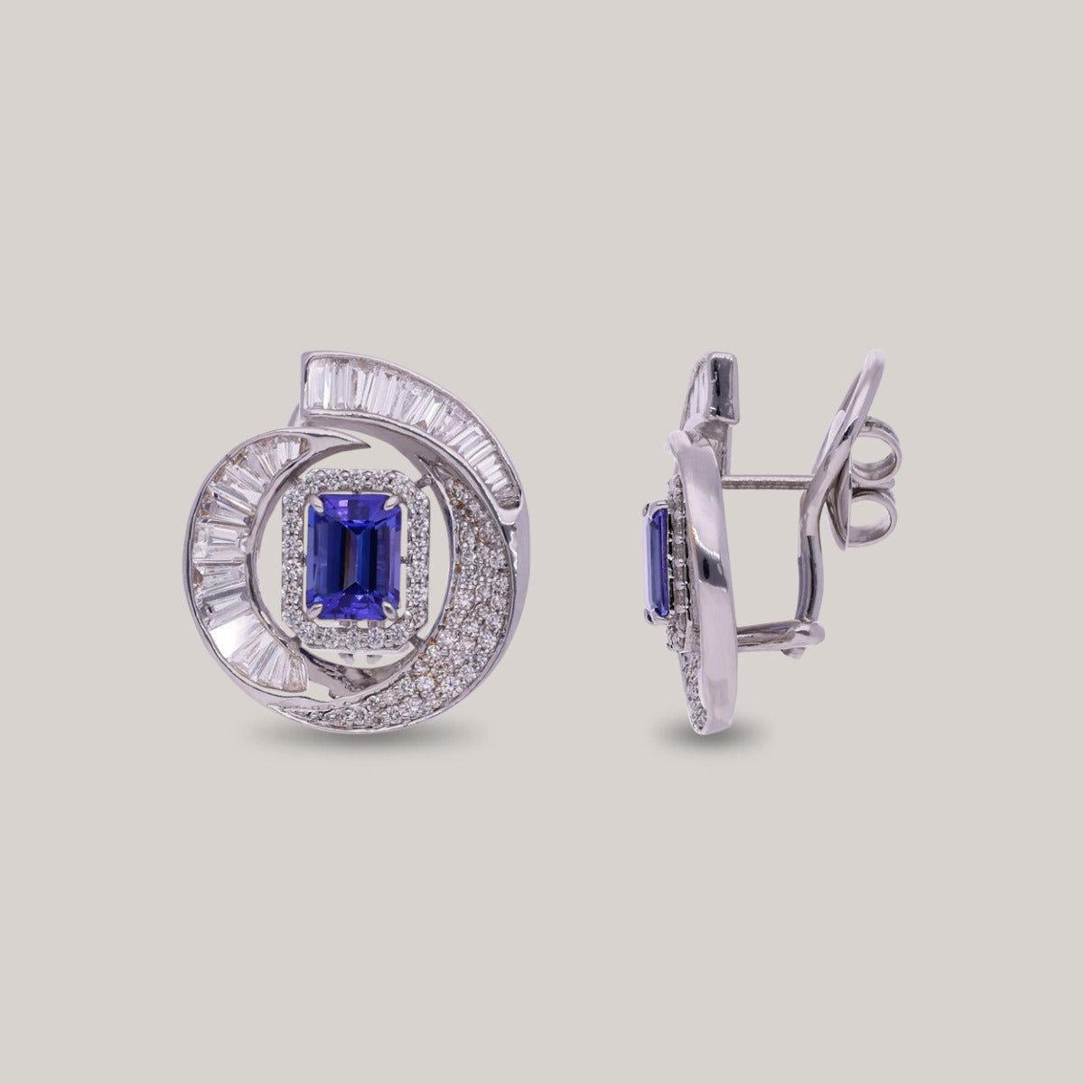 Spheroid Diamond Earrings