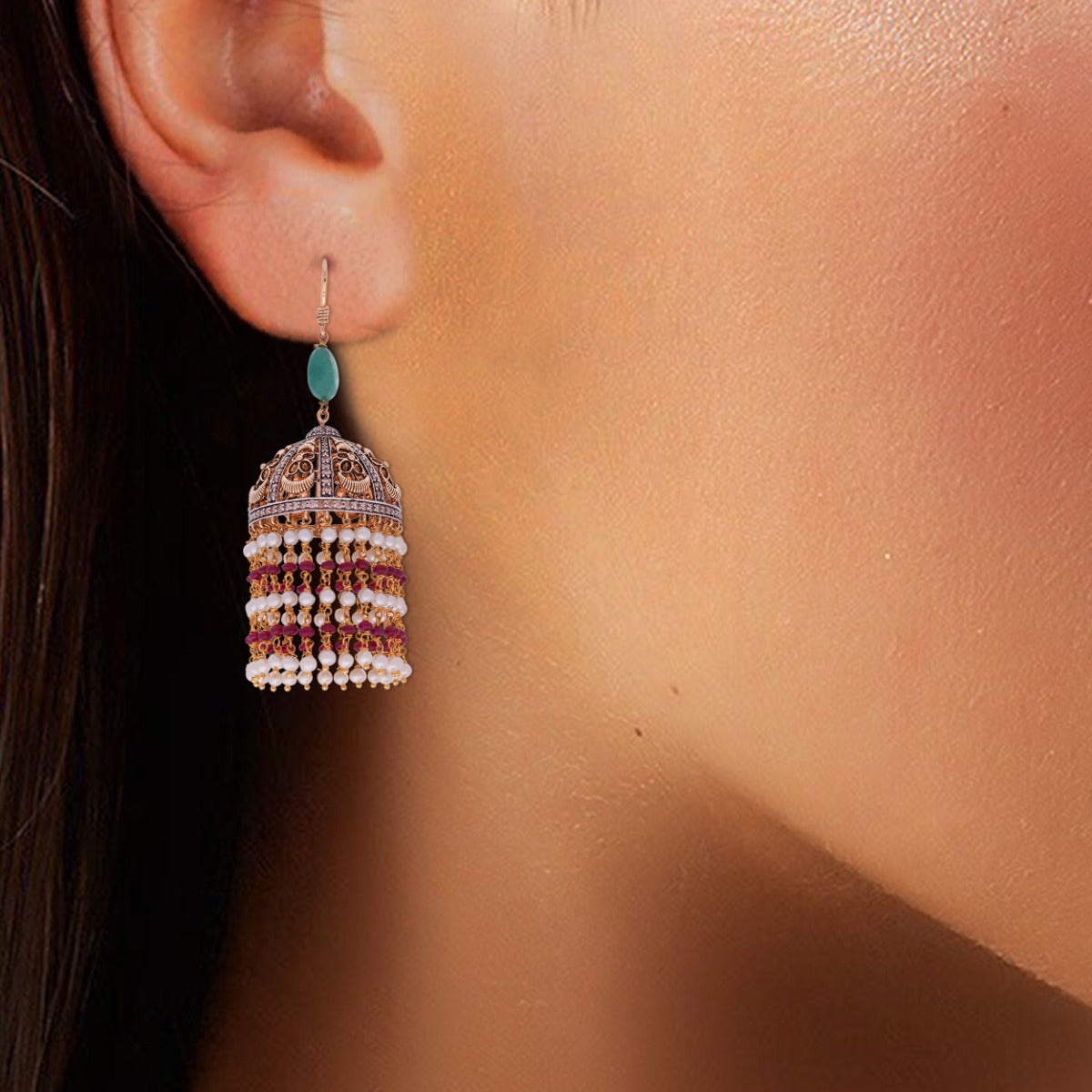 Royal Radiance Diamond Jhumka