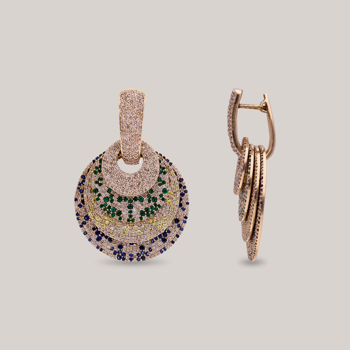 Royal Circles Diamond Earrings