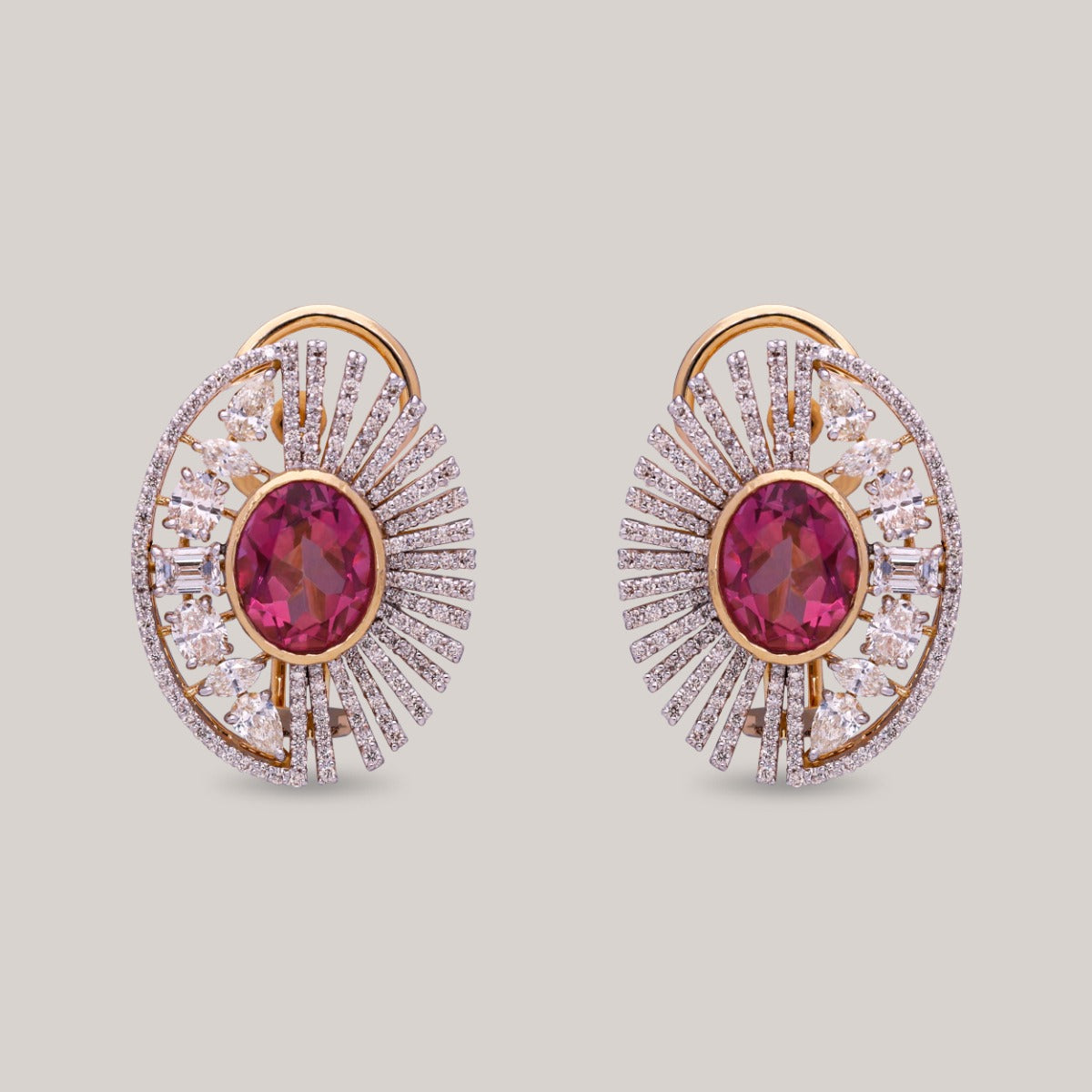 Pink Dawn Diamond Earrings