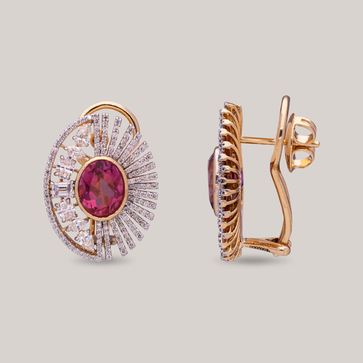 Pink Dawn Diamond Earrings
