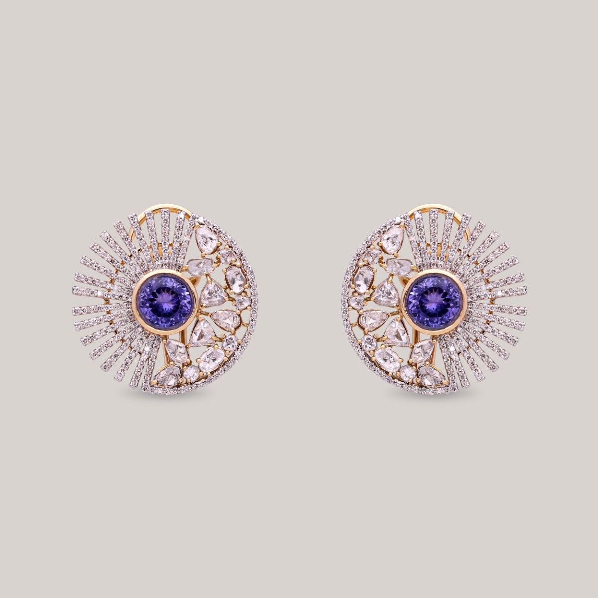 Blue Velvet Glimmer Diamond Earrings