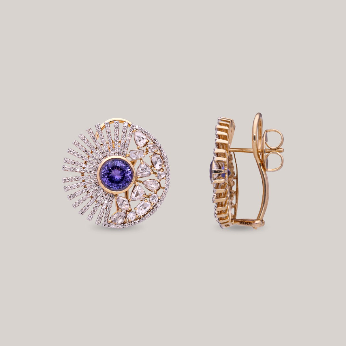 Blue Velvet Glimmer Diamond Earrings