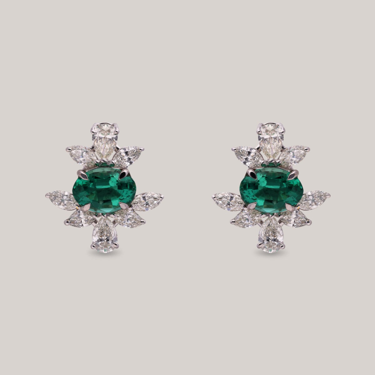Gleaming Oasis Diamond Earrings