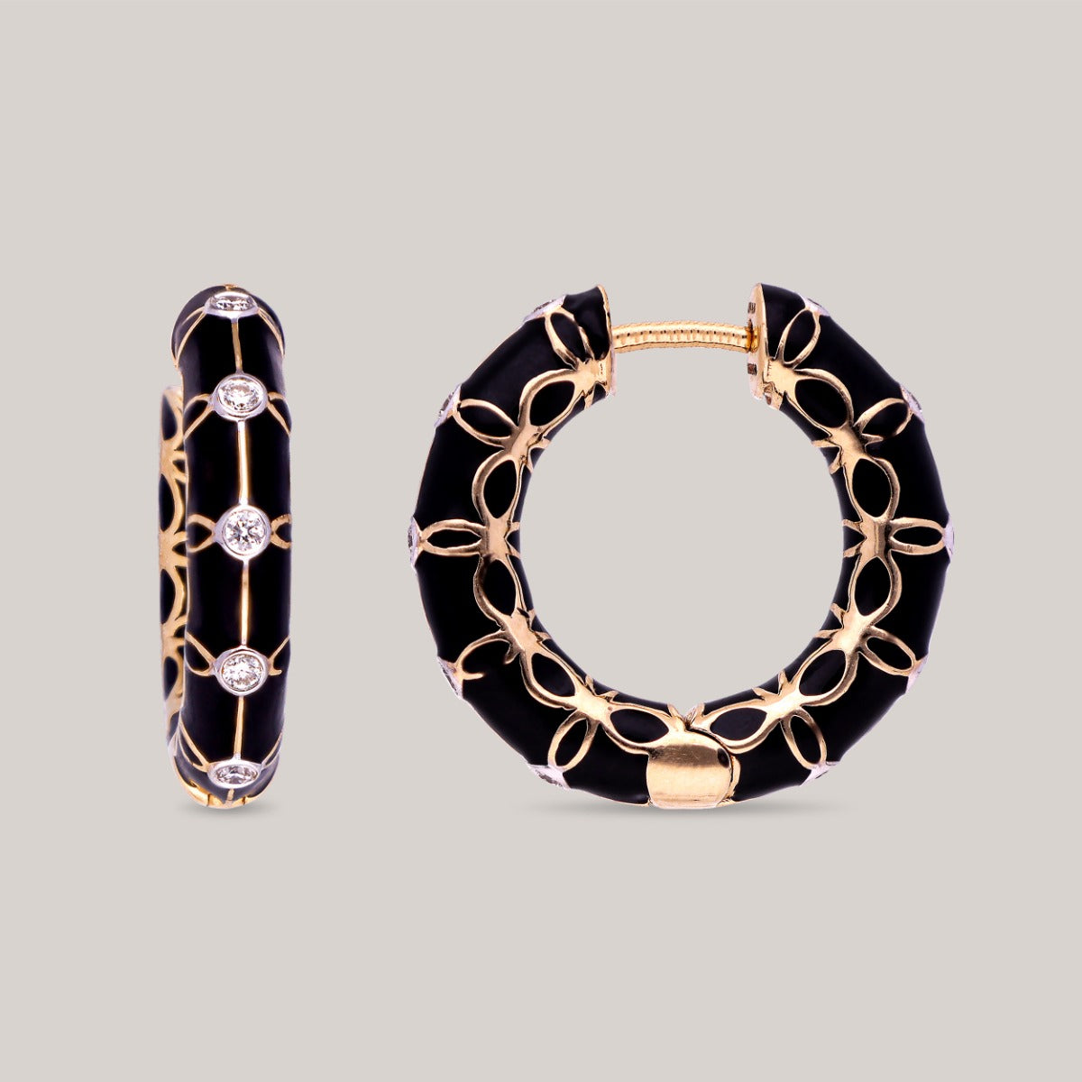 Black Swan Diamond Earrings