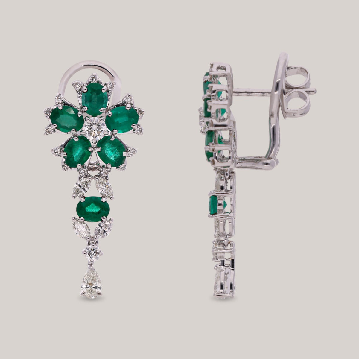Sparkling Blossoms Diamond Earrings