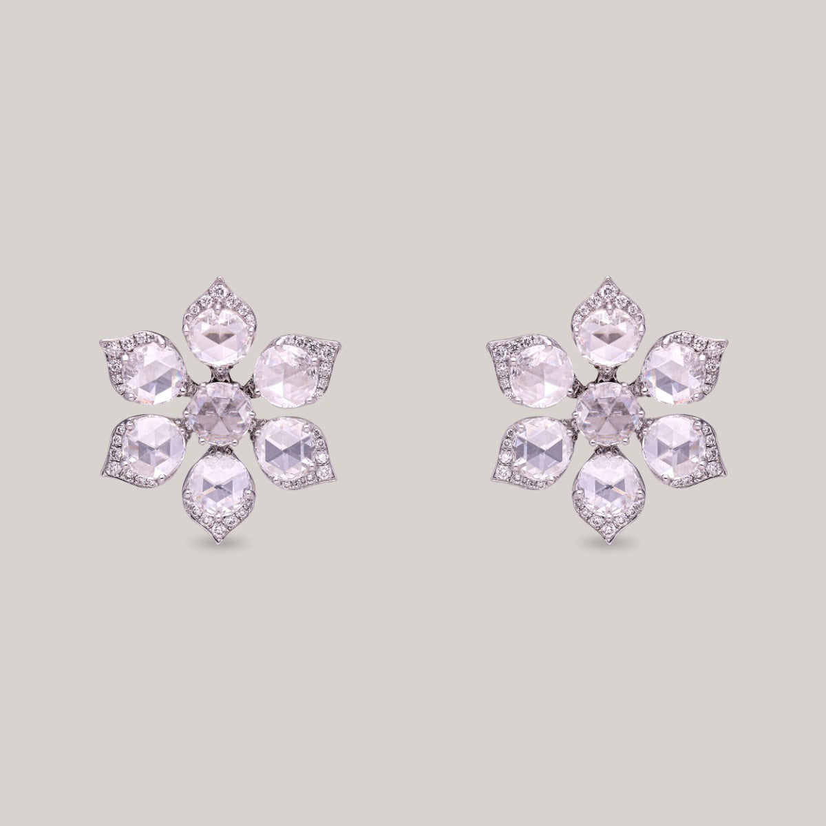 Jewel Blossom Diamond Earrings