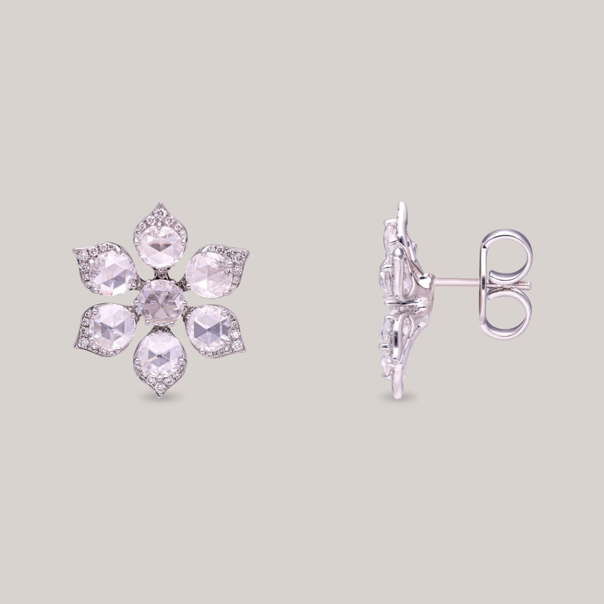 Jewel Blossom Diamond Earrings
