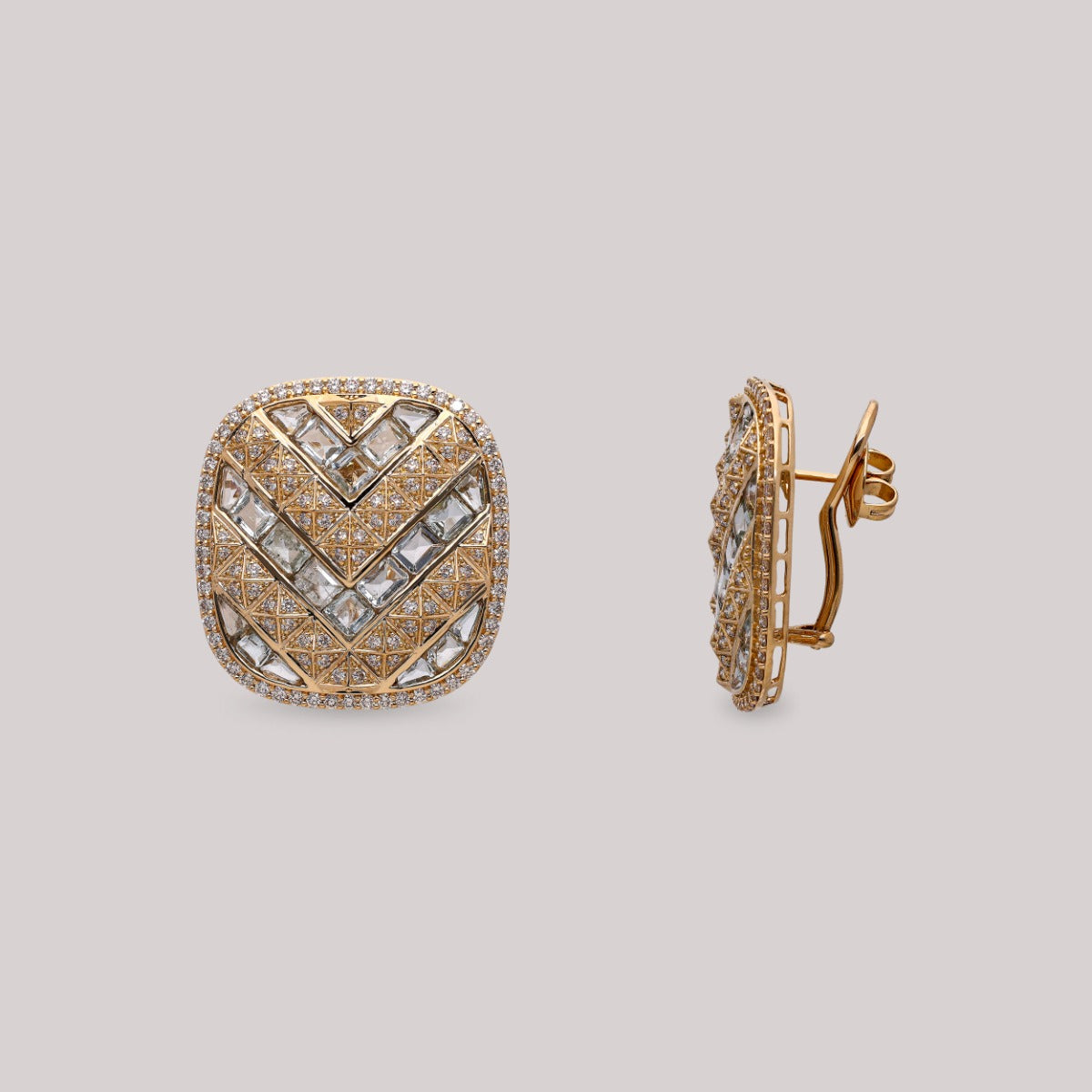 Empire Gleam Diamond Earrings