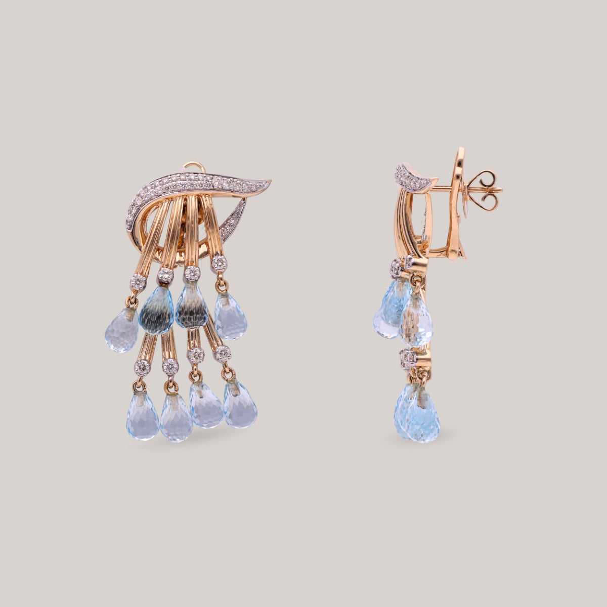 Frozen Waterfall Diamond Earrings