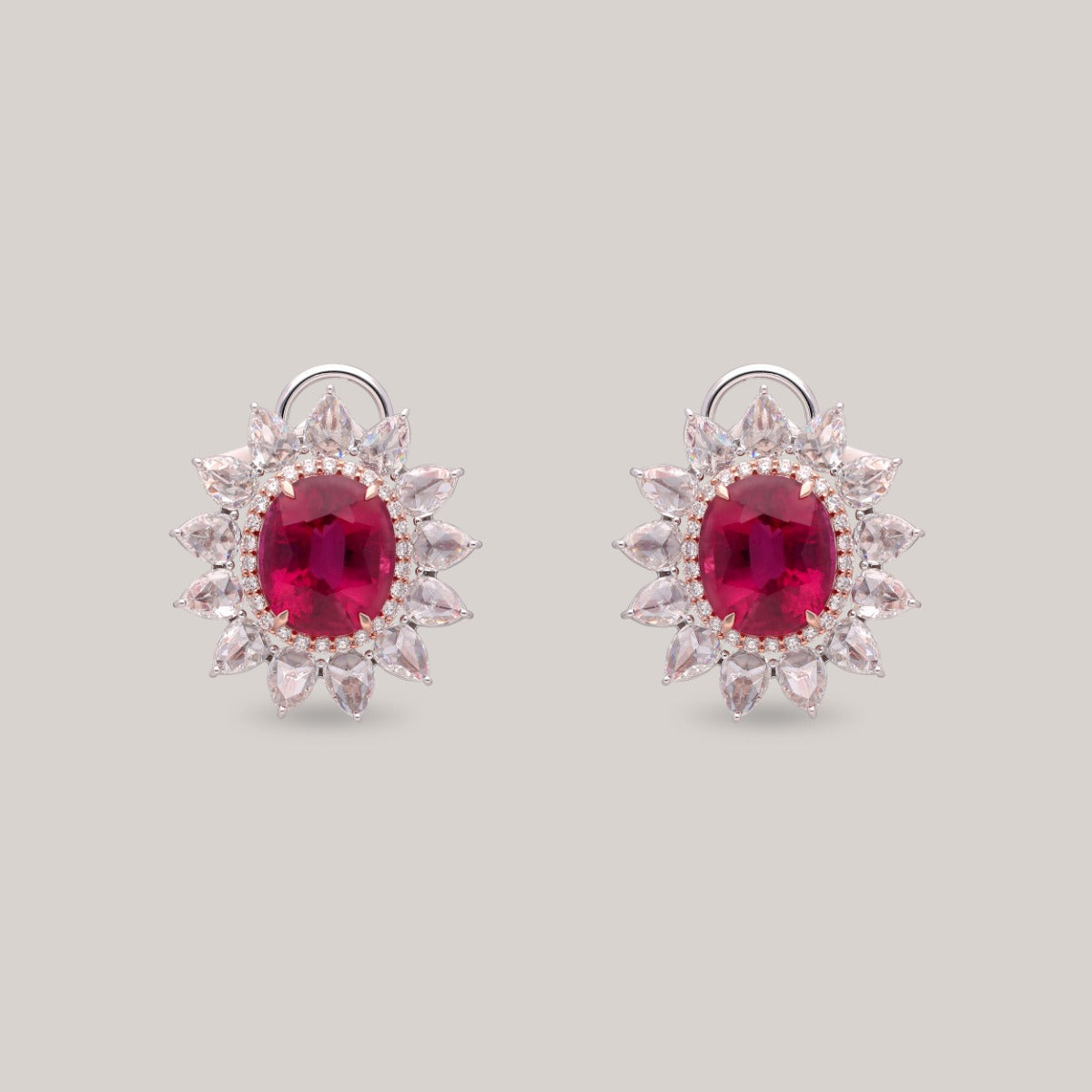 Blazing Blossom Diamond Earrings