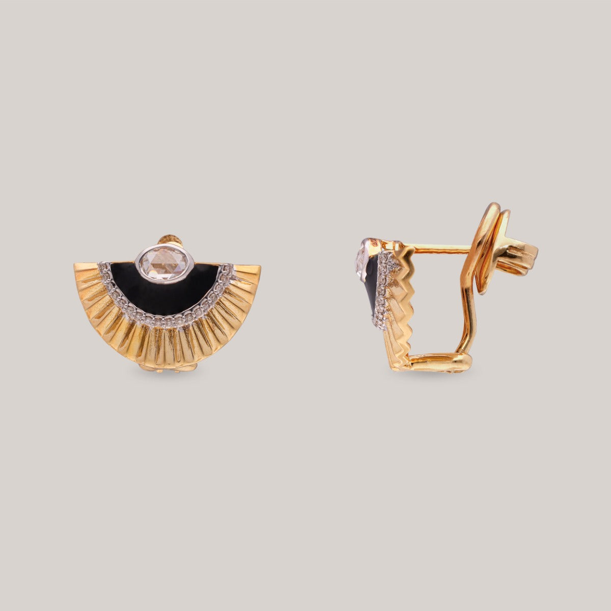 Celestial Fan Diamond Earrings