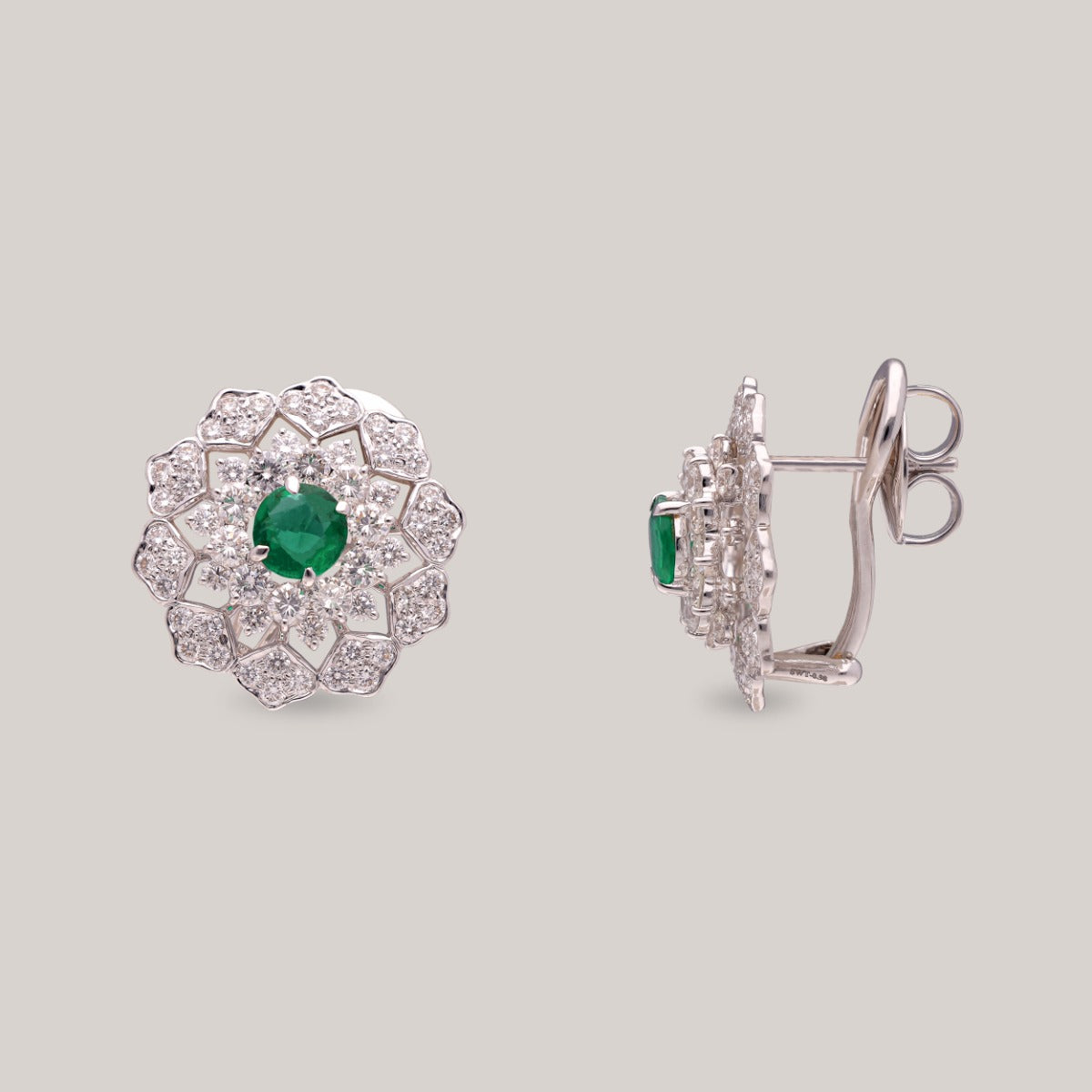Shamrock Diamond Earrings