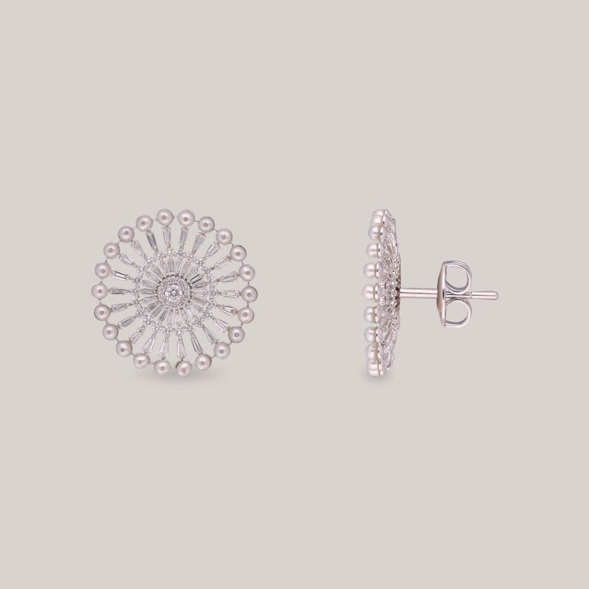 Filigree Bloom Diamond Earrings