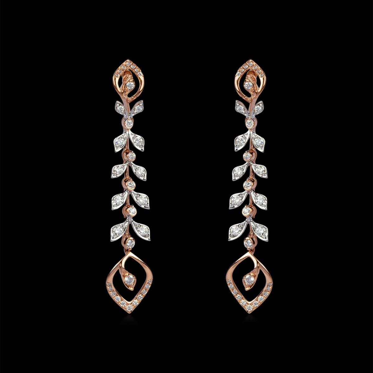 Sway Drop Diamond Earrings