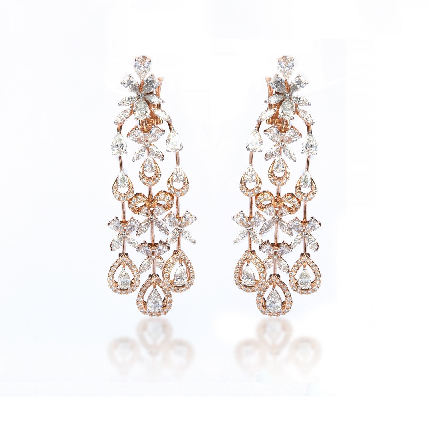 Athena Diamond Drop Earrings