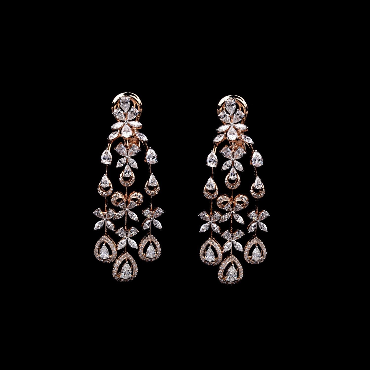 Athena Diamond Drop Earrings