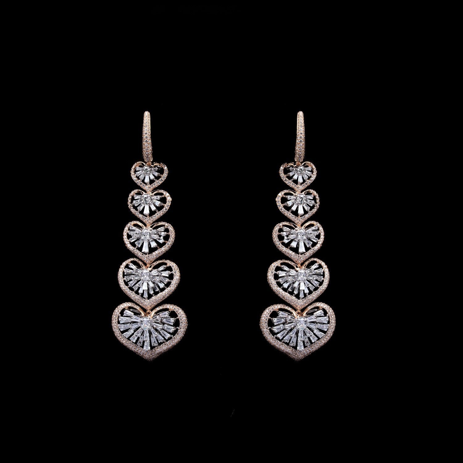 Finial Diamond Earrings