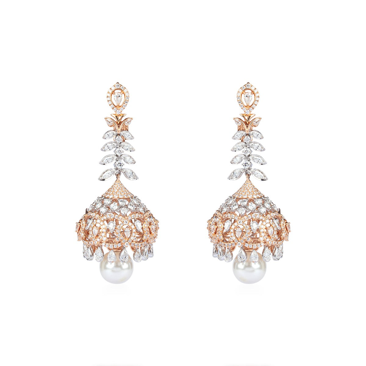 Blooming Diamond Jhumka