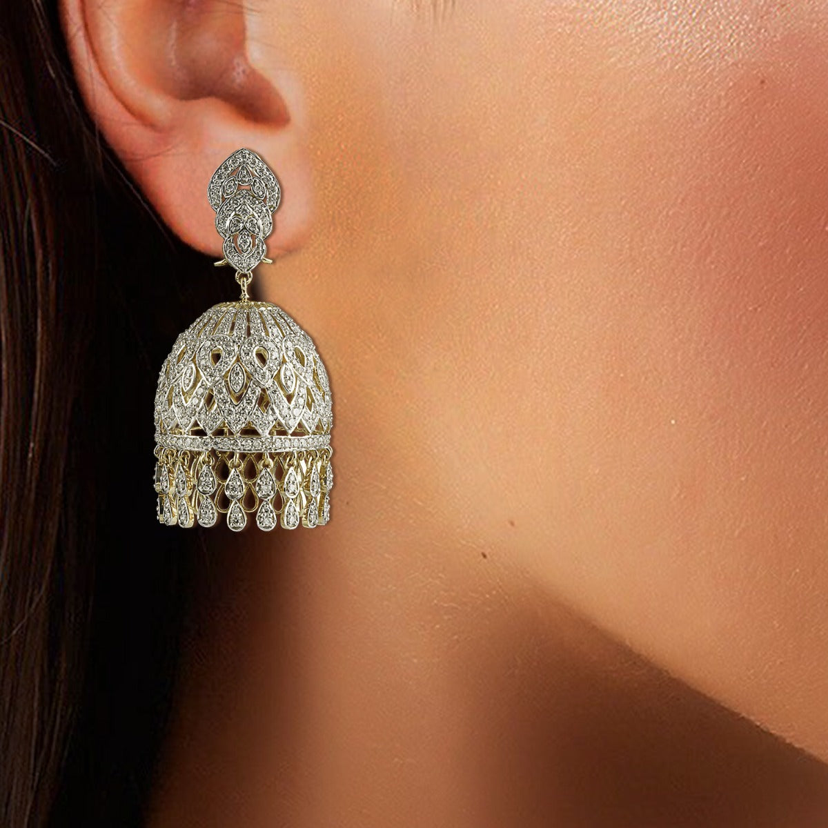 Mirage Design Diamond Jhumka