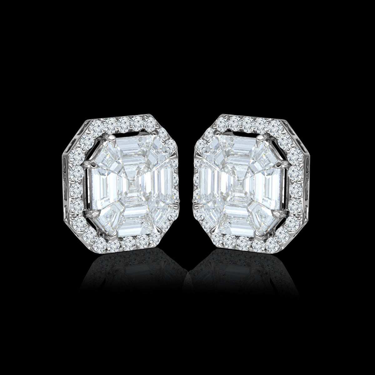 Glitzy Stud Earrings