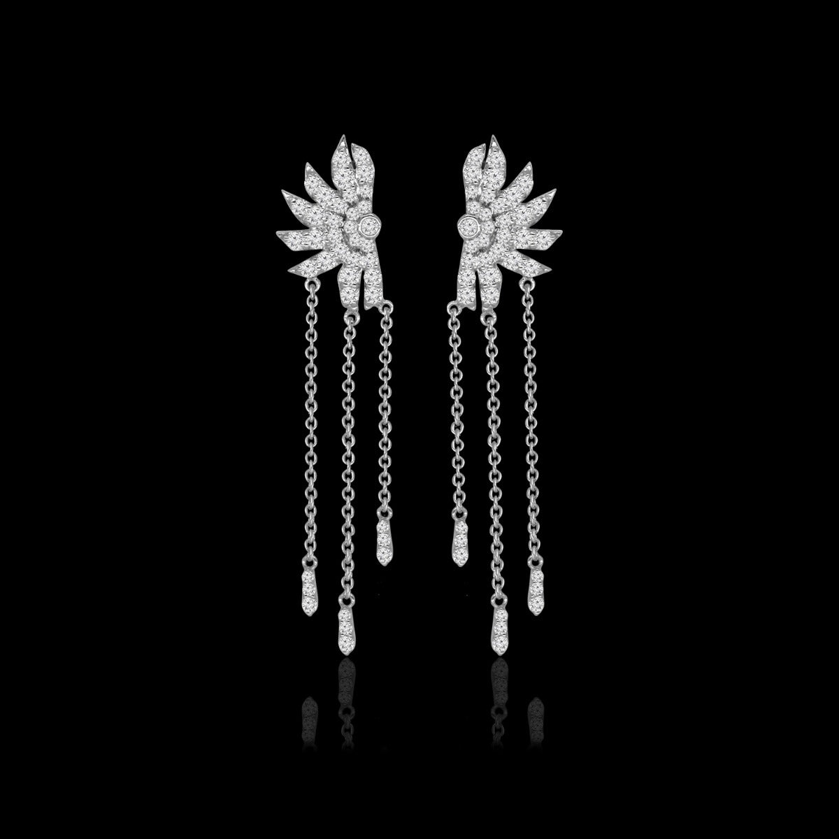 Blossom Chandelier Diamond Earrings