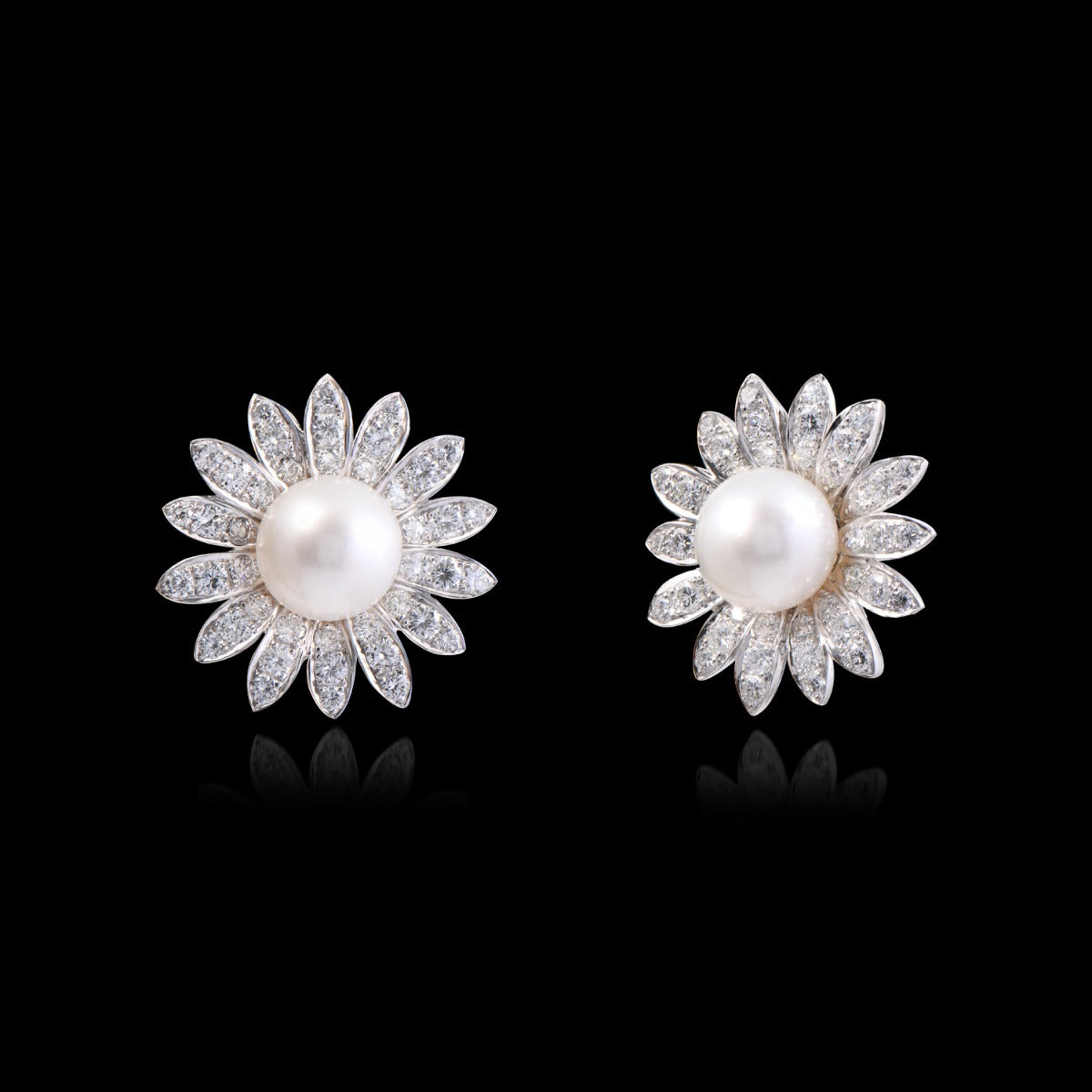 Amala Pearl Diamond Earrings