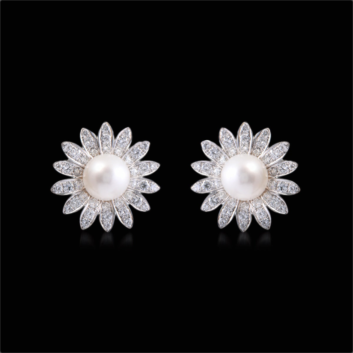 Amala Pearl Diamond Earrings