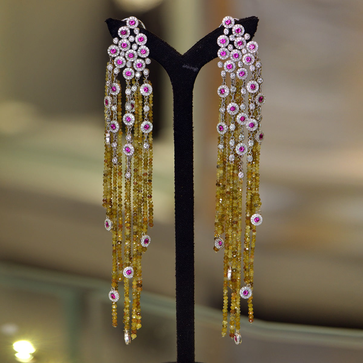 Ping Waterfall Diamond Earrings