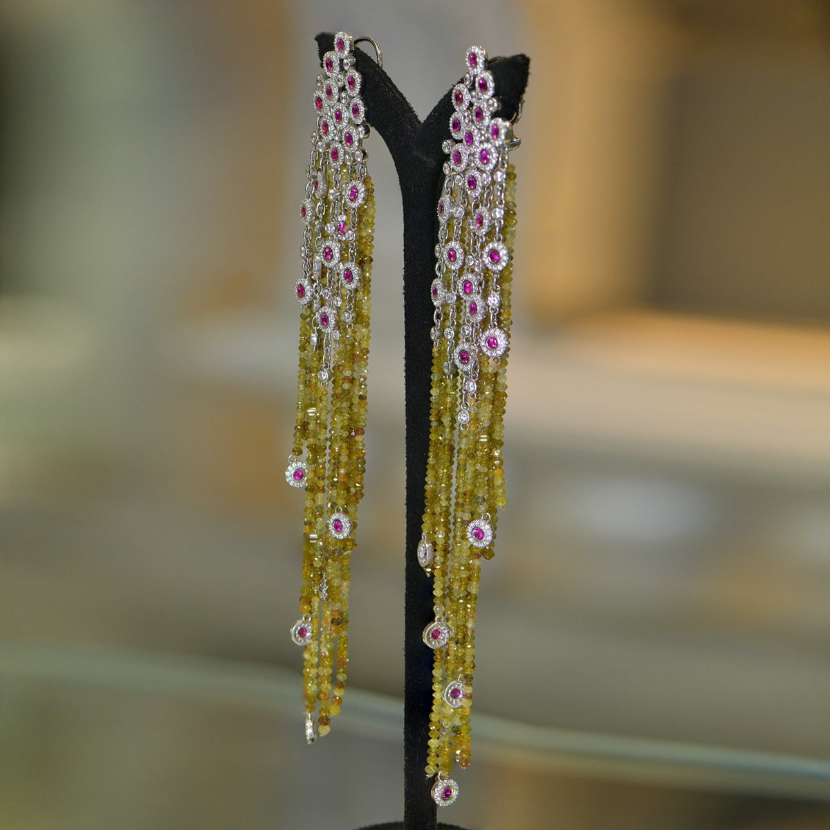 Ping Waterfall Diamond Earrings