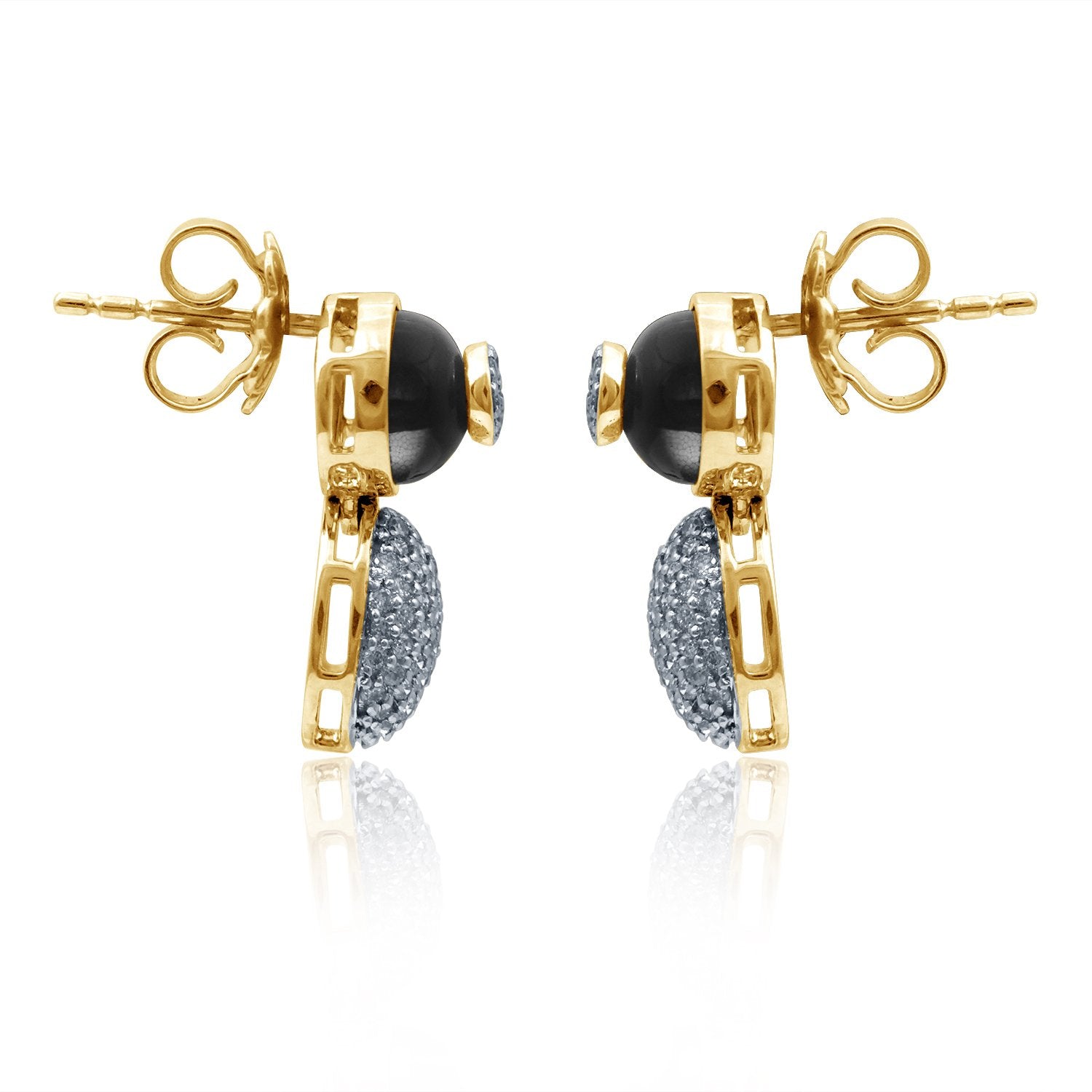 Crescent Diamond Earrings