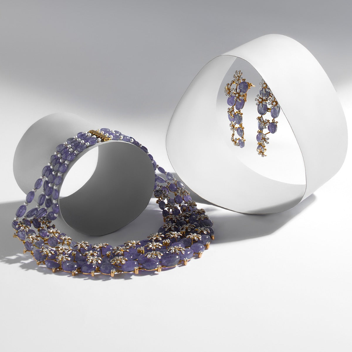 Tanzanite Necklace Set