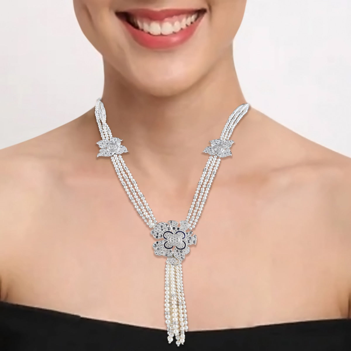 Tied Butterfly Diamond Necklace