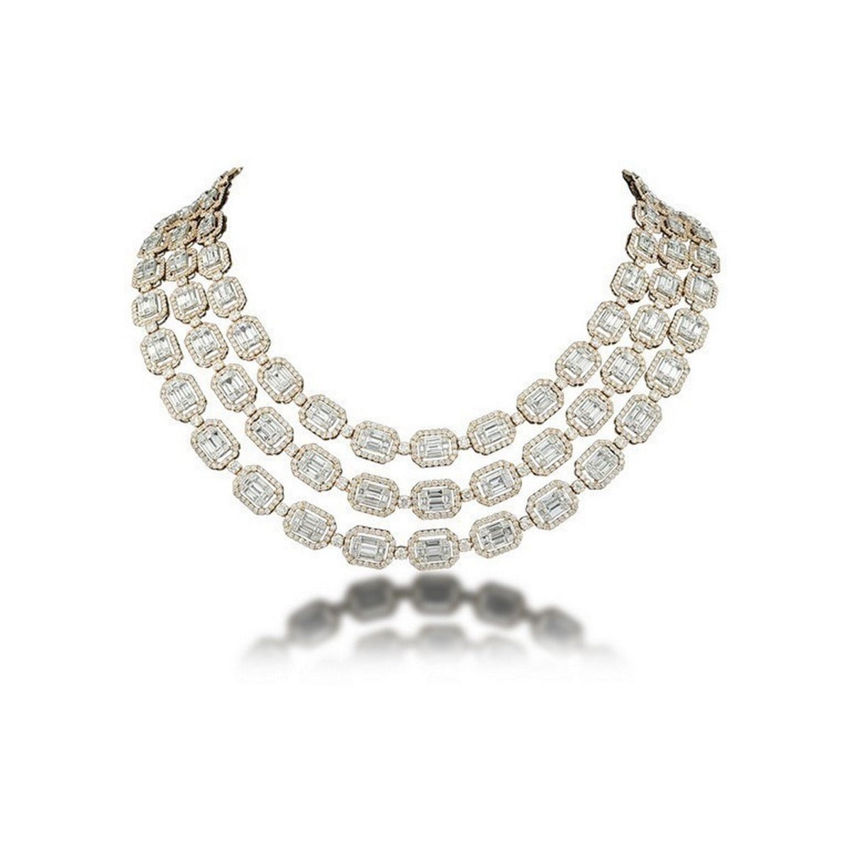 Eye Catching Layered Diamond Necklace