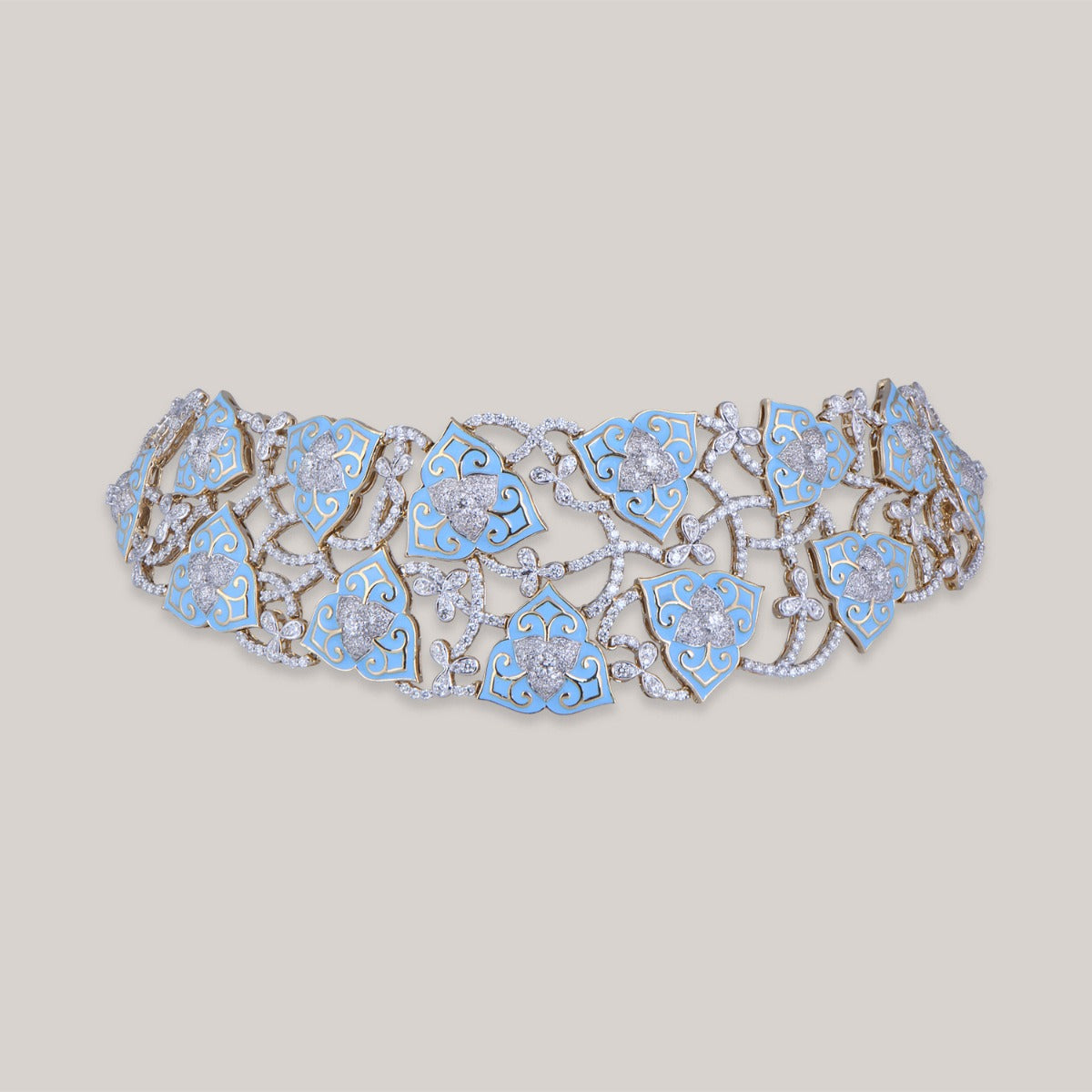 Blue Mirage Diamond Choker