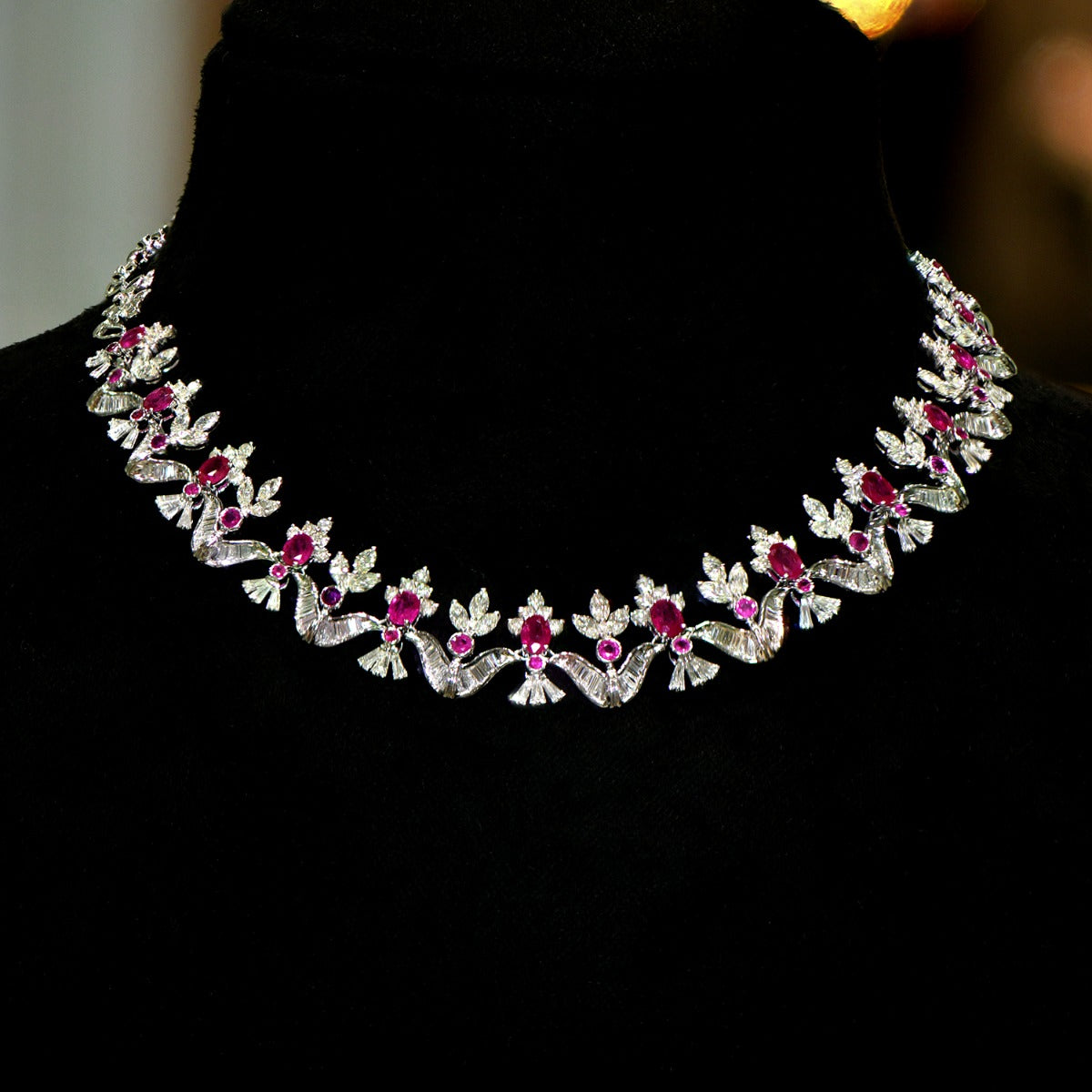 Pink Core Diamond Necklace