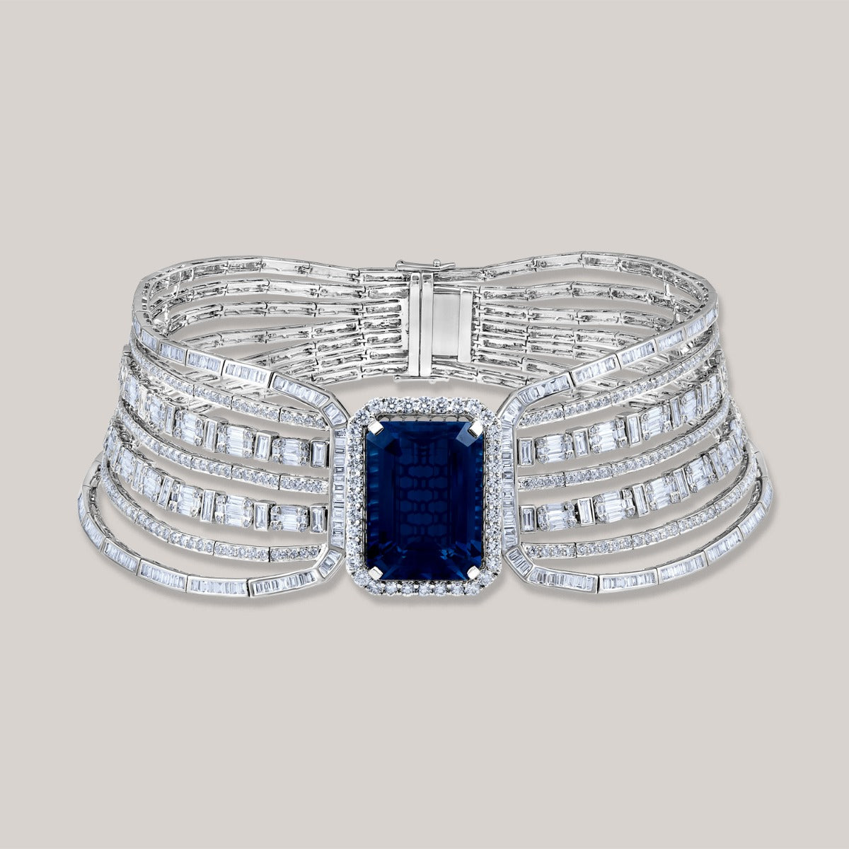 Pinned Point Diamond Choker