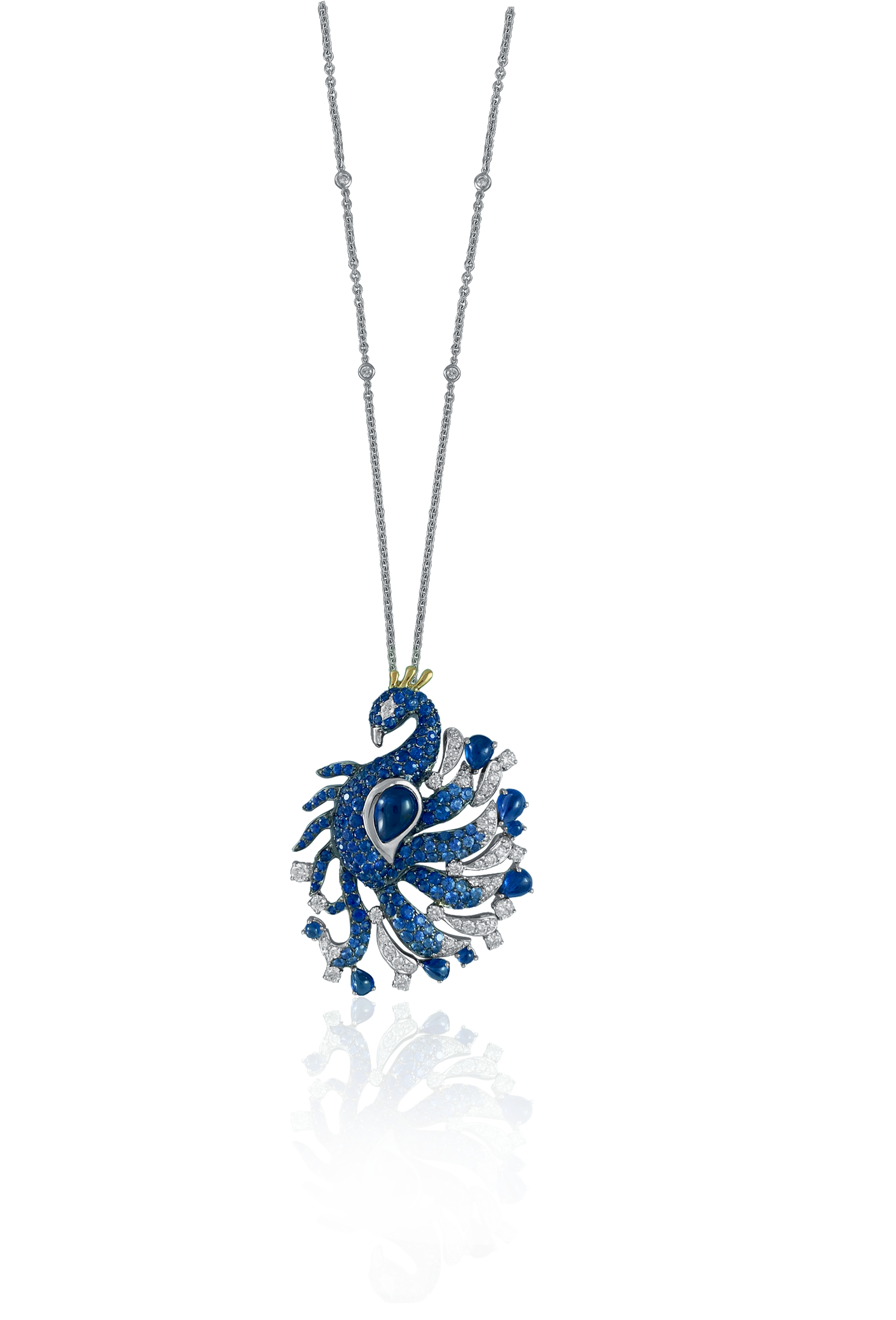Florence Peacock Diamond Necklace