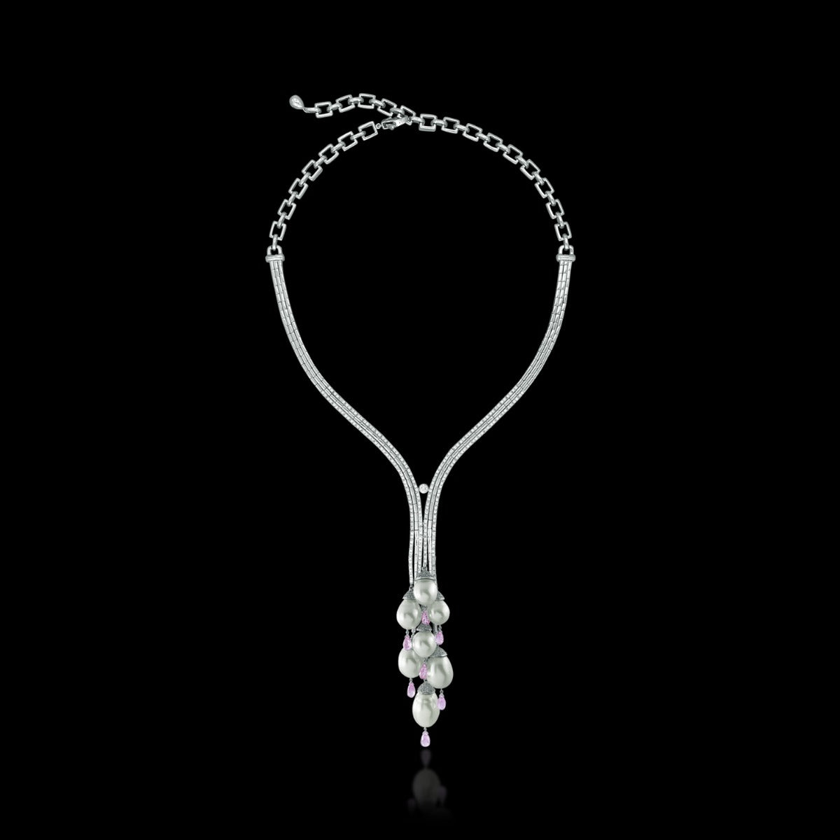 Sterling Diamond Necklace