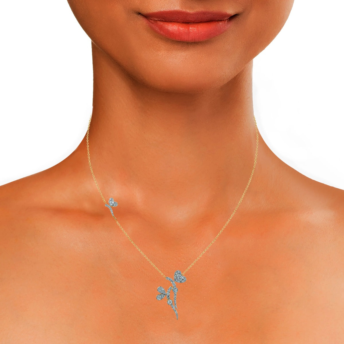 Dainty Derby Diamond Necklace