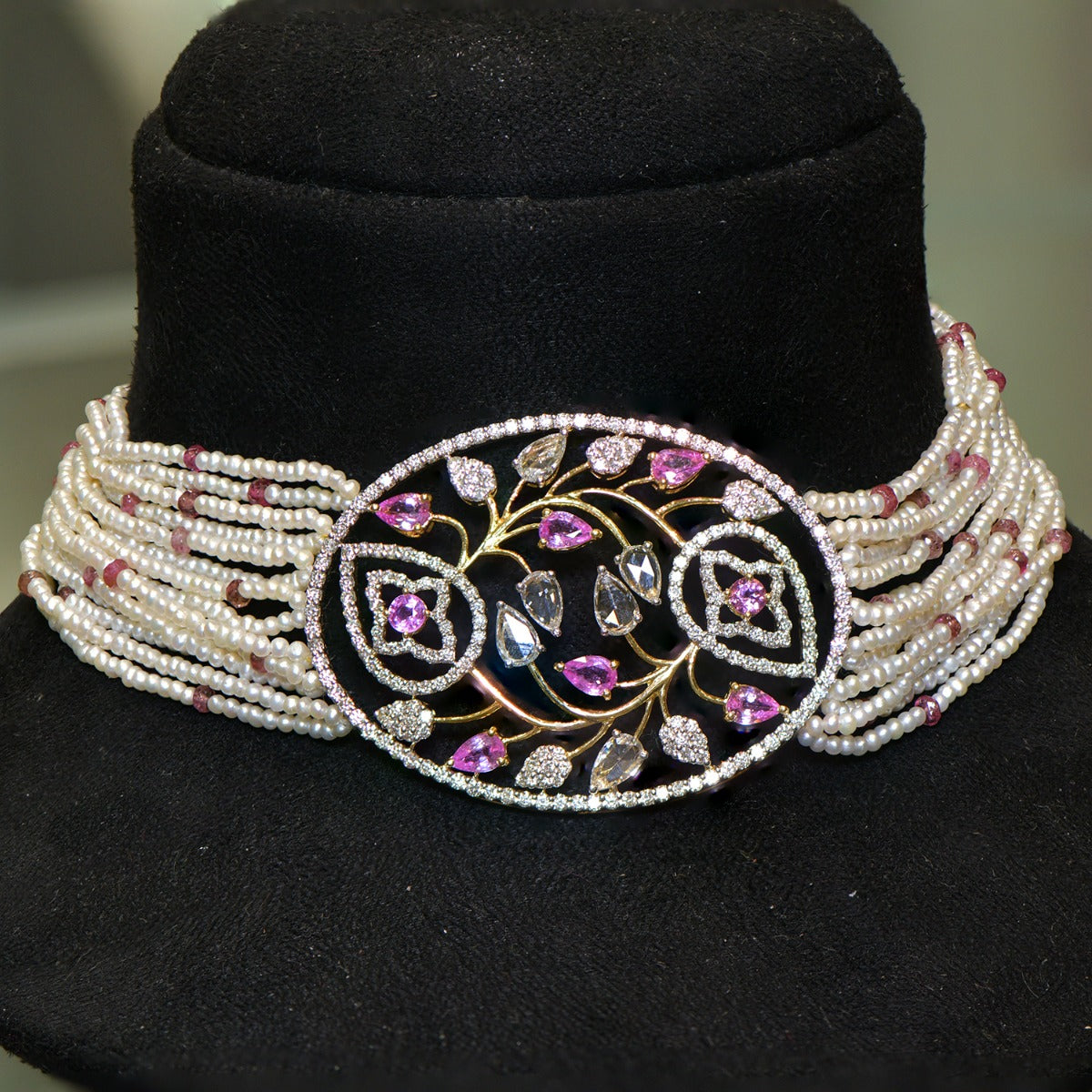Pink Paradise Diamond Choker