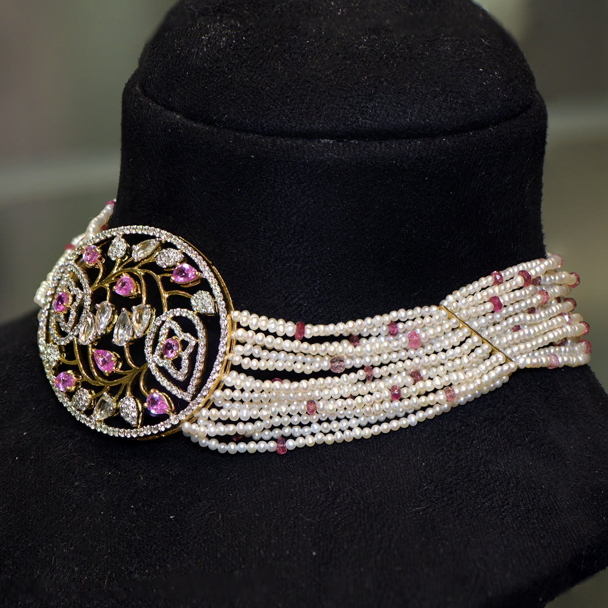 Pink Paradise Diamond Choker