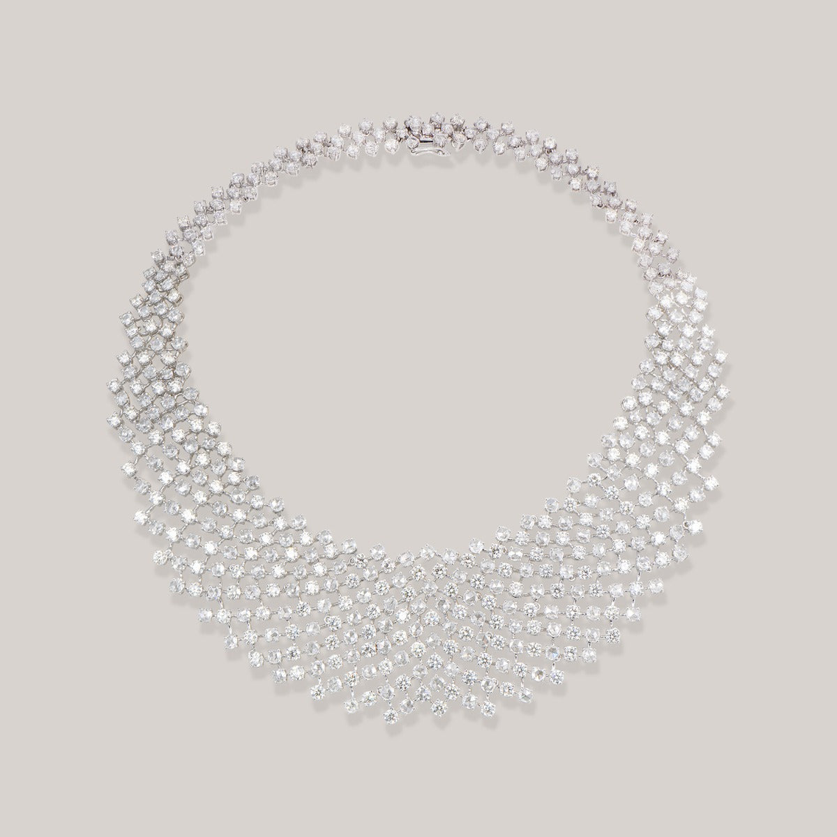 Exotic Coniferous Diamond Necklace Set