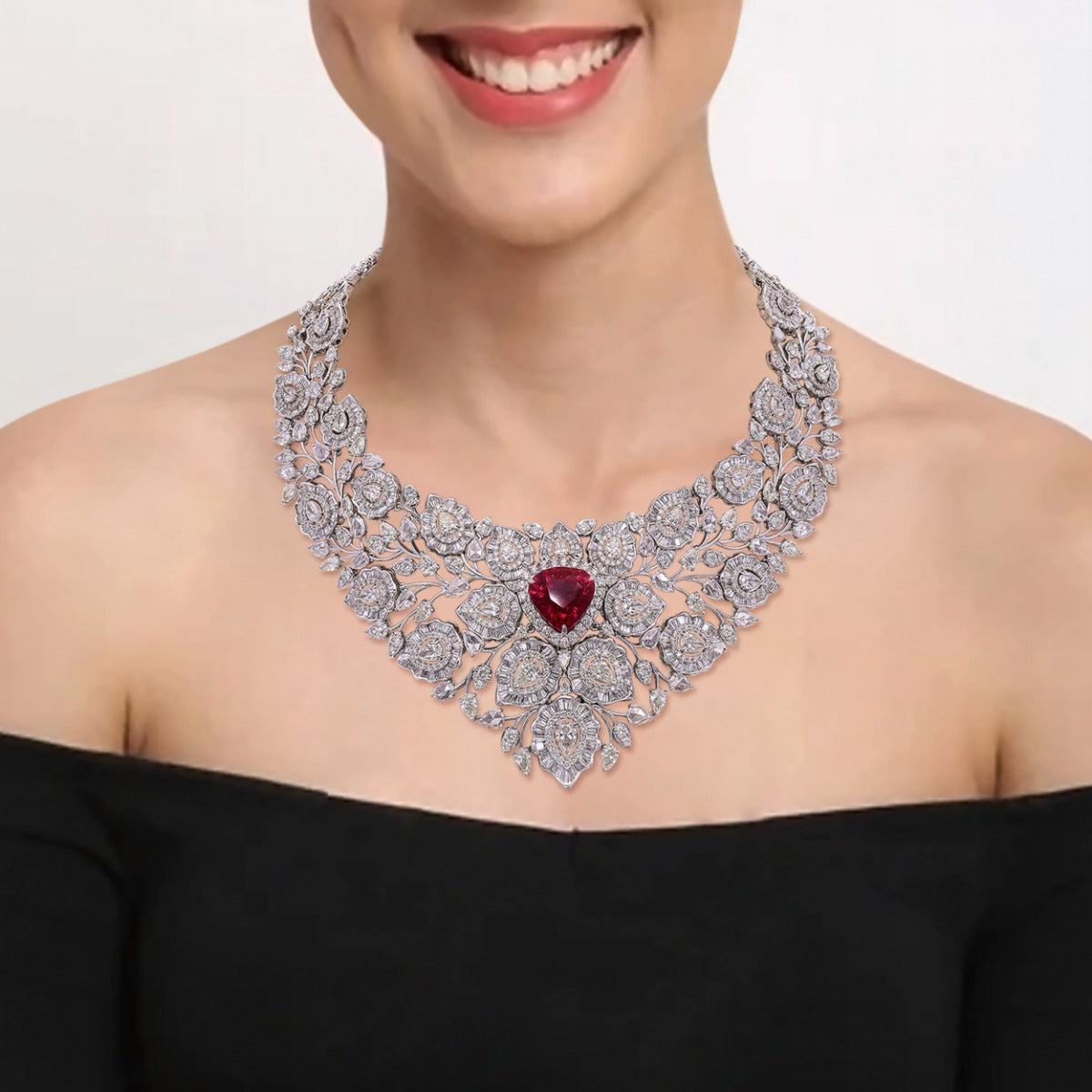 Endless Beauty Diamond Necklace Set