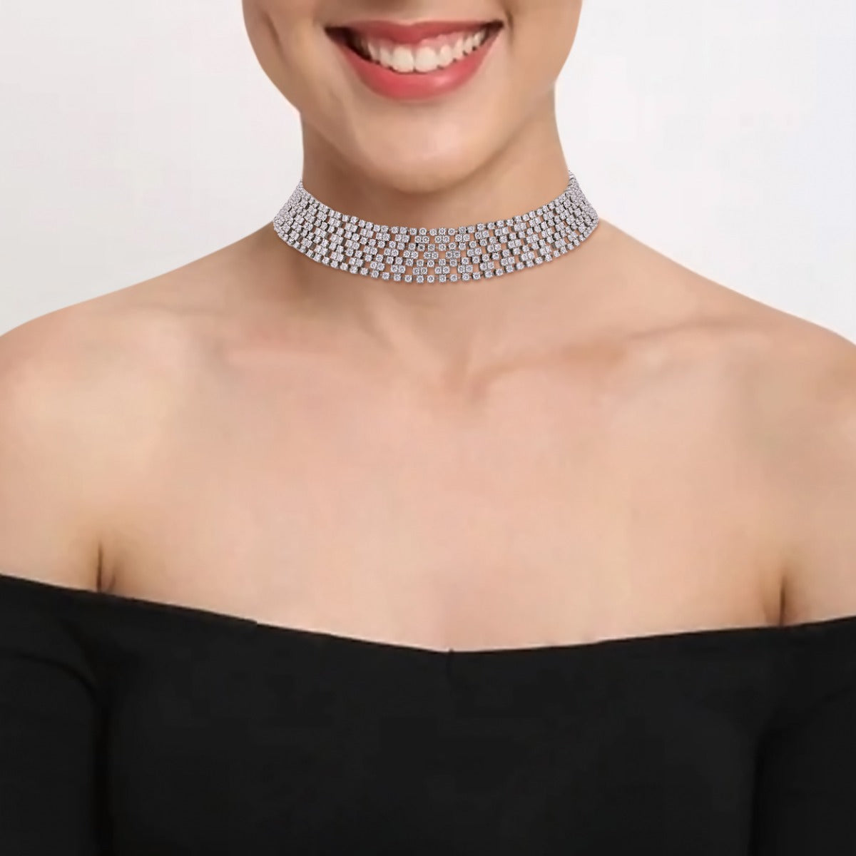 Tetris Diamond Necklace