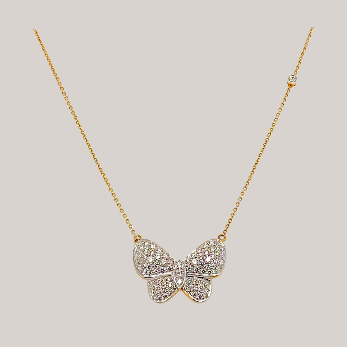 Butterfly Glow Diamond Necklace