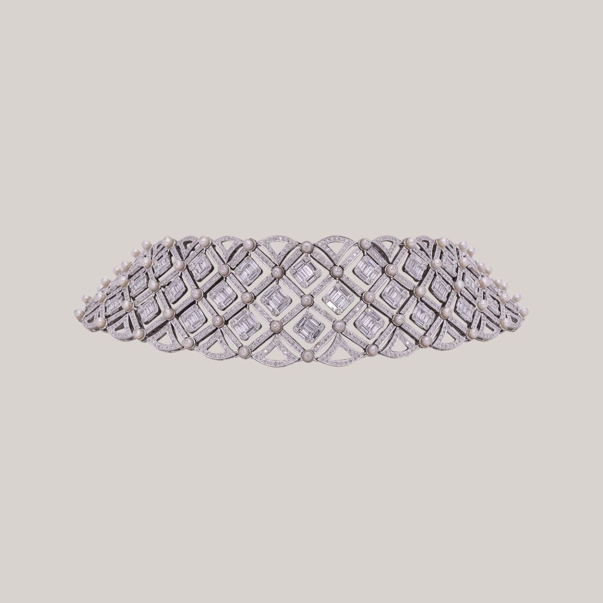 Afraa Diamond Choker Set