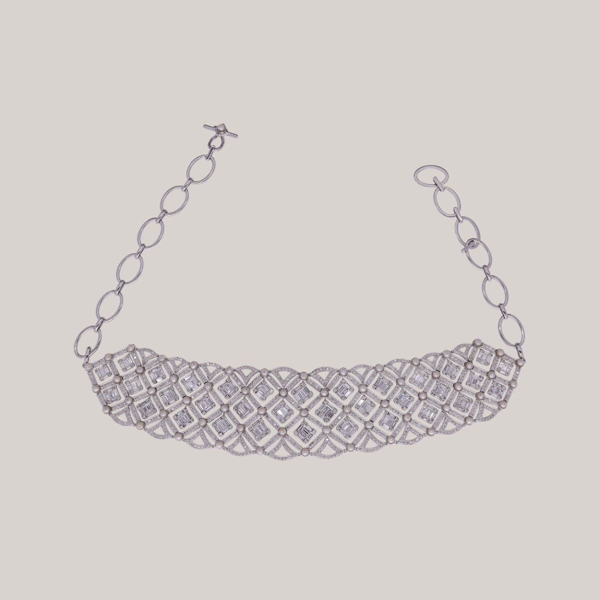 Afraa Diamond Choker Set
