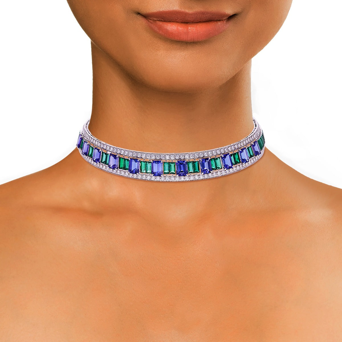 Cerulean Diamond Necklace